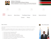 Tablet Screenshot of kenyaembassyvienna.at